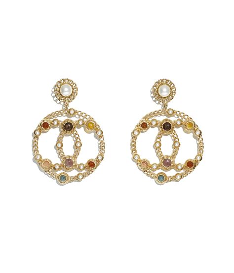 chanel costume jewellery earrings.